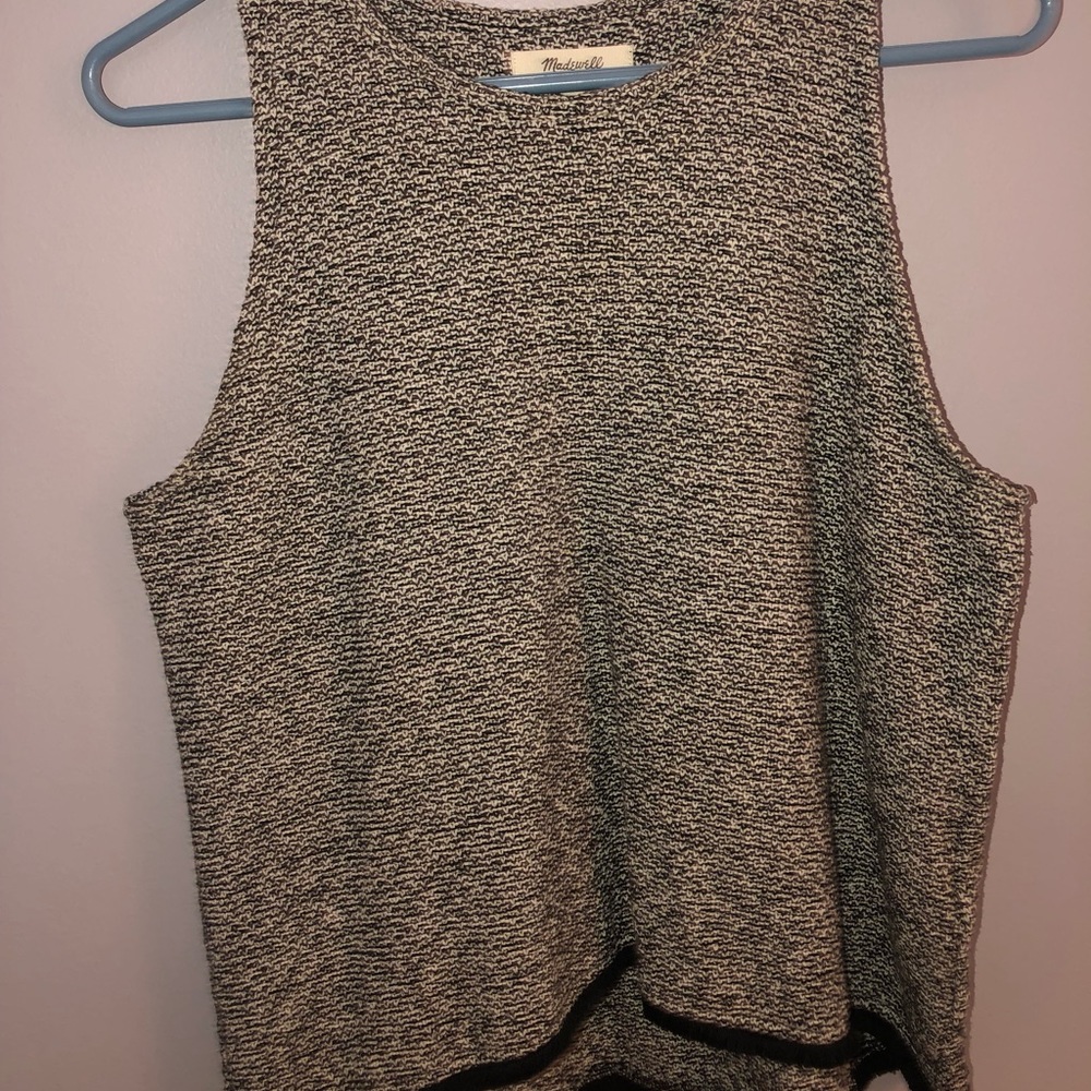 Madewell heathered grey tank.
